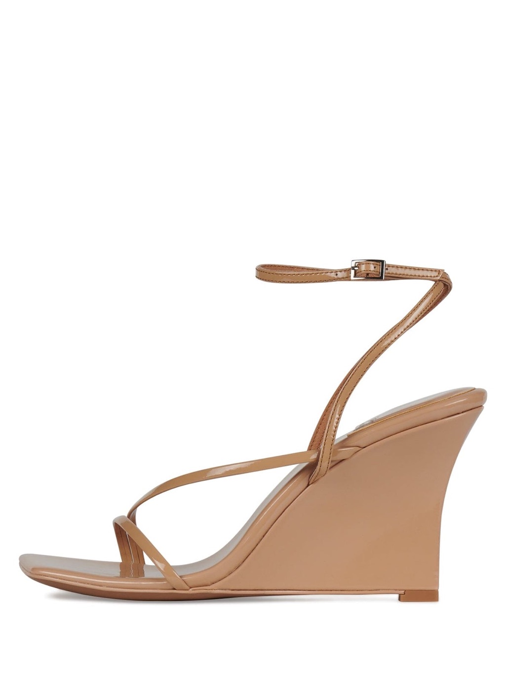 Jeffrey Campbell Highlight Heel In Light Tan Patent | Very Slightly Used